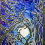 6" x 6" ~ Ink on claybord ~ $45